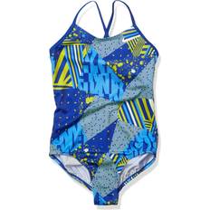 Nike Swimsuits Children's Clothing Nike Swim Girls' Crossback One Piece Swimsuit, Game Royal Mashup