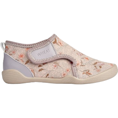 Wheat Shawn Beach Shoe - Purple Poppy Flowers