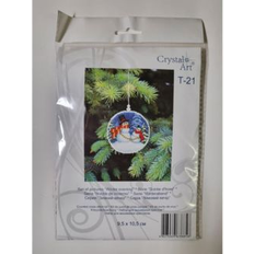 Cotton Christmas Tree Ornaments Toy Cross Stitch Kit T-21C Multicolour Christmas Tree Ornament 4.1" 2