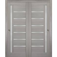 Doors SartoDoors 84 84 Single Panel Gray MDF Sliding with Top Mount Kit L (x)