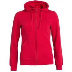 Kortermede Gensere Clique Full Zip Hoody Dame Rød