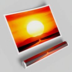 Gold Posters East Urban Home The Road to the Golden Sun Sunset Print Graphic on Poster