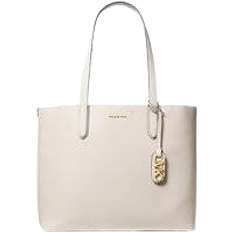 Michael Kors Totevesker Michael Kors Eliza Extra Large Pebbled Leather Reversible Tote Bag - Lt Cream