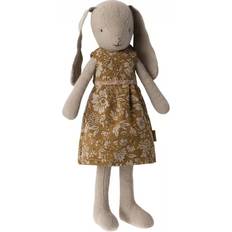 Maileg Bunny size 2, Classic Flower dress Stuffed Animal Nature H:23 cm