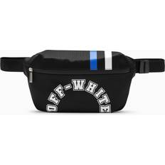 Perforated Nylon Bum Bag with Contrasting Details - Black