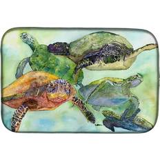 Multicoloured Dish Drainers Caroline's Treasures 8549DDM Turtle Mat Dish Drainer