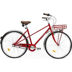 Röda Standardcyklar Kronan Women's Bicycle Stylish D3 3 Speed - Red Damcykel