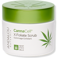 Travel Size Exfoliators & Face Scrubs Andalou Naturals CannaCell X. Foliate Scrub 50g