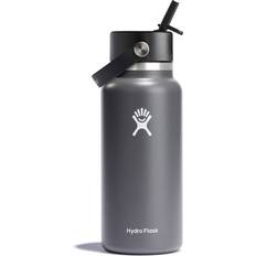 Water Bottles on sale Hydro Flask Wide Mouth with Flex Straw Cap Stone Water Bottle 32fl oz