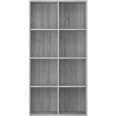 vidaXL 815250 Gray Sonoma Oak Bokhylla 130cm