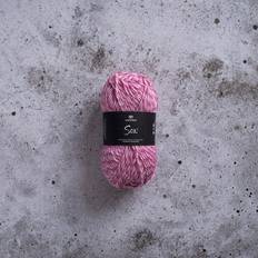 Svarta Fåret Sox Garn Ullmix 50 g Rosa/mörkrosa/oblekt Svarta Fåret