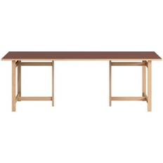 Ek - Röda Matbord Moebe Rectangular Burgundy 220x90 cm Matbord 90x95cm