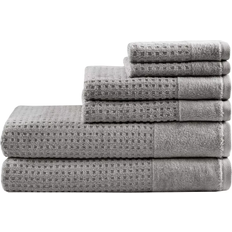 Madison Park Spa Waffle Bath Towel Gray (137.16x71.12cm)
