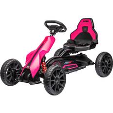 Toys Aosom 12V Electric Go Kart for Kids w/ Adjustable Speed, Pink