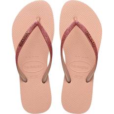 Pink - Woman Flip-Flops Havaianas Slim Glitter Flip Flops Women's Pink 4.5-5