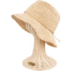 Linen Headgear Raffia Bucket Hat