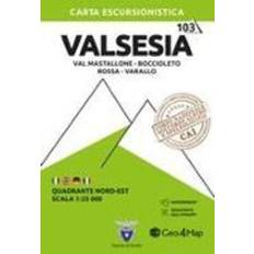 Valsesia Quadrante nord-est. Val Mastallone, Boccioleto, Rossa e Varallo. Carta escursionistica 1:25.000