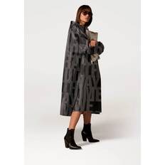 Rainkiss regnponcho Dear Diary black/grey