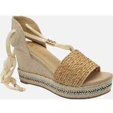 Ravel Women's Forres Womens Espadrille Wedges Ecru Fabric ecru fabric