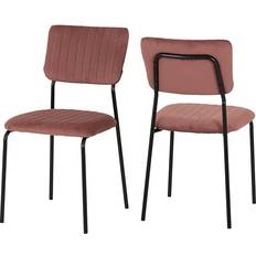 SECONIQUE Sheldon Pink Kitchen Chair 84.5cm 4pcs