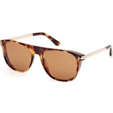 Solglasögon Tom Ford Sköldpaddemönstradeshell Solglasögon - Män