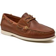Polo Ralph Lauren Lave sko Polo Ralph Lauren Merton Leather Boat Shoe Tan