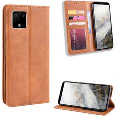 Google Plånboksfodral Google Bofink Vintage läder Pixel 4 fodral Brun