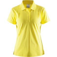 Gul - Træningstøj Polotrøjer Craft Polo Shirt Pique Classic Kvinder Yellow 44/XXL