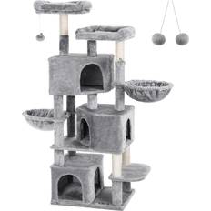 Rope Post with 3 Cat Holes Large