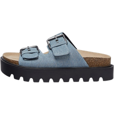 Polyuretan Innetofflor Pull&Bear Slippers - Blue Denim