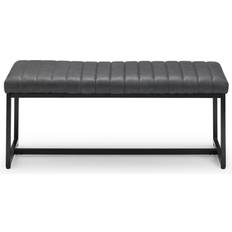 Julian Bowen Soho Grey/Black Sofabank 121x47cm