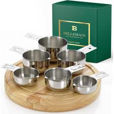 With Handles Measuring Cups Bellemain One Piece Stainless Steel Nesting Measuring Cup 6pcs