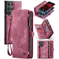 CaseMe Samsung Galaxy S24 Ultra 008 2-i-1 Multifunktionel Pung Rød