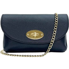 Twist Lock Handbags Apatchy London The Mila Leather Phone Bag - Navy