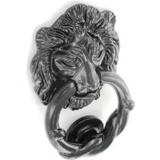 Securit Heavy Duty Antique Black Lion Head Door Knocker 150mm