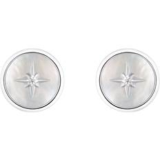 s.Oliver Stud Earrings - Silver/White/Transparent