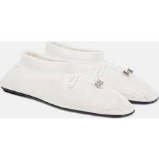 Low Shoes Toteme Knit ballet flats white