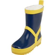 Textile Wellingtons Children's Shoes Playshoes kinder gummistiefel uni marine/gelb Blau 20/21