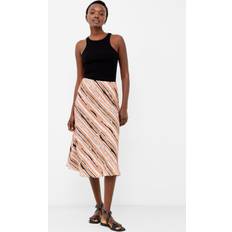 Gonne French Connection Gaia Flavia Textured Skirt Mocha Mousse Brown