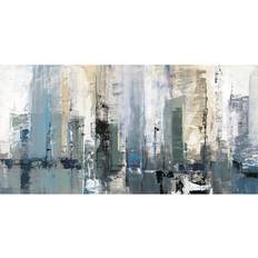 'Winter Metropolis' Painting Print on Canvas