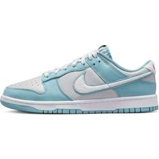 Nike Dunk Low Retro Fleece Swoosh - Light Blue Grey Men's