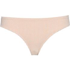 Beige - Damen Bikinihosen Roxy Gingham Hipster-Bikiniunterteil Für Frauen