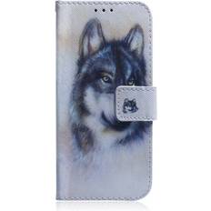 Huawei P30 Pro Wallet Cases Keshen White Wolf Pattern Coloured Drawing Horizontal Flip Leather Case for Huawei P30 Pro, with Holder & Card Slots & Wallet