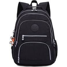 Dsport Backpacks School Backpack for Teenage Girls Female Laptop Bagpack Travel Bag, Size:31X14X42cmBlack