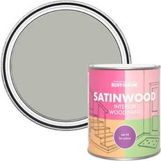 Paint Rust-Oleum Satinwood Interior Paint 750Ml Wood Paint Grey 0.75L
