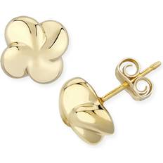 Macy's 14K Yellow Gold Puffed Twist Stud Earrings Exclusive