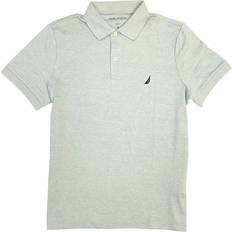 Nautica Slim Fit Interlock Deck Polo Shirt - Grey Heather