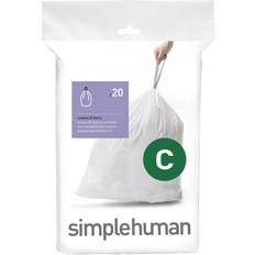 Simplehuman Kod C Soppåsar 20 Vit