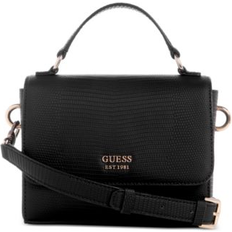 Guess Lyndi Mini Top Handle Flap Crossbody Black