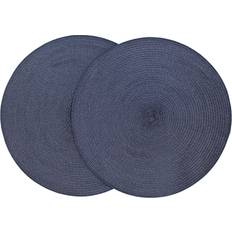 Round Place Mats Dunelm Set of 2 Woven Round Place Mat Blue